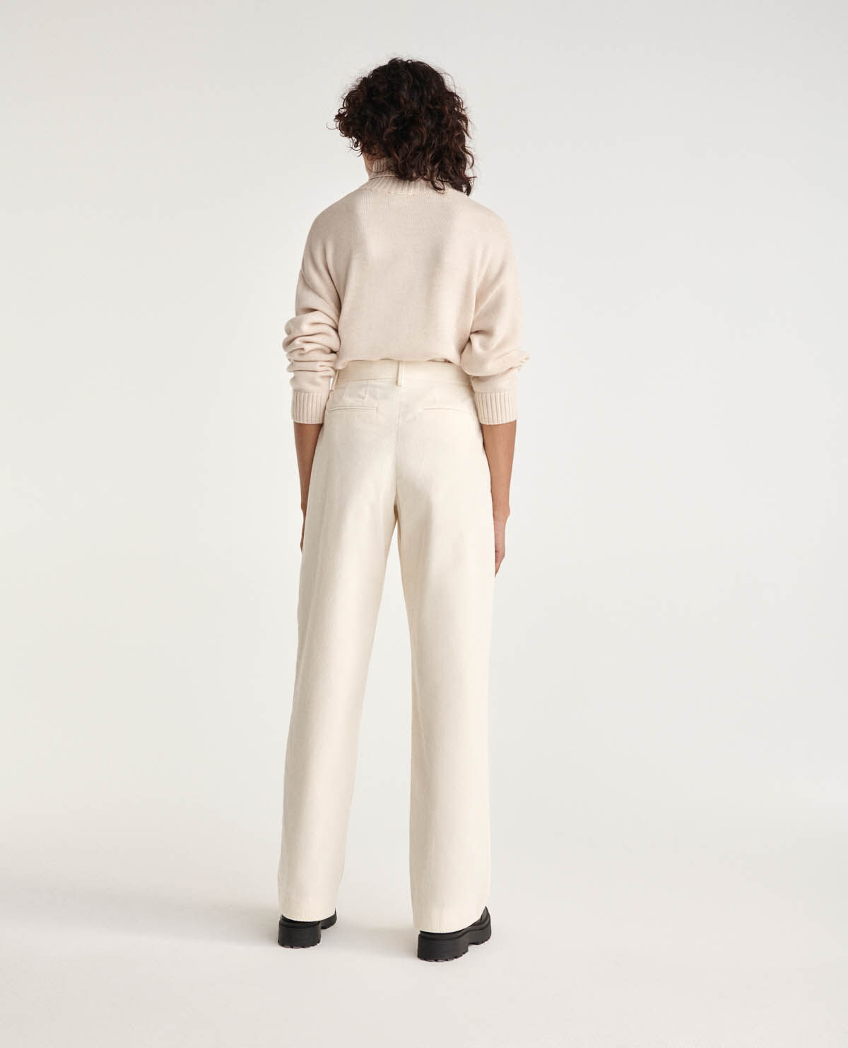 Pantalon cru en velour cotel The Kooples