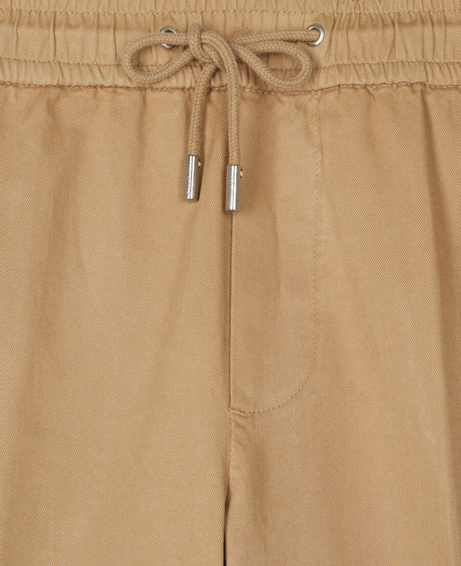 pantalon camel en coton