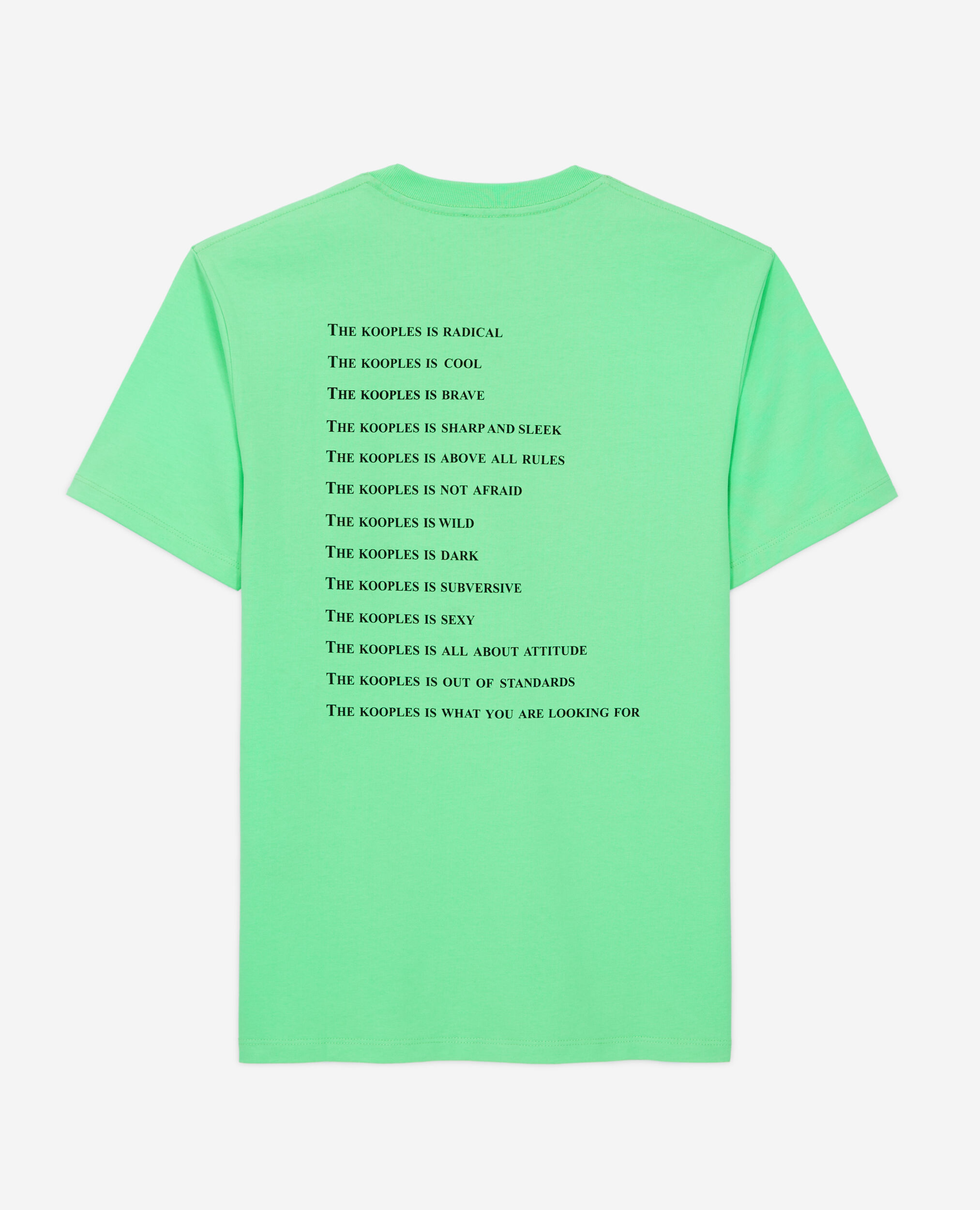 Hellgrünes T-Shirt Herren mit „What is“-Schriftzug, APPLE, hi-res image number null