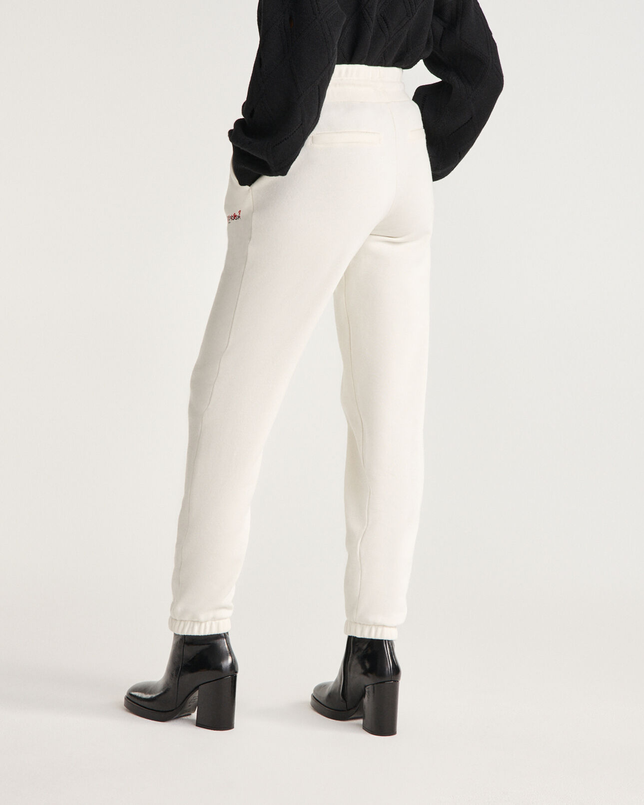 The Kooples FEMME ECRU jogging écru imprimé what is