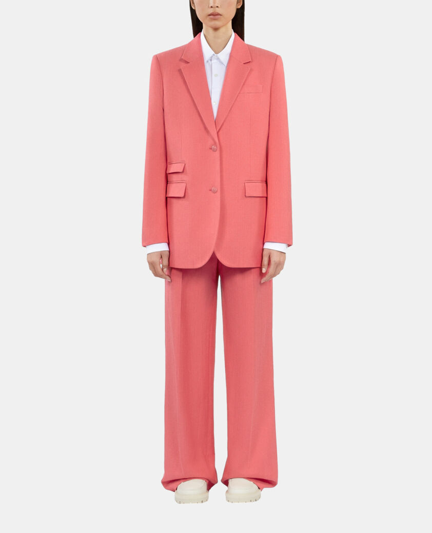 The Kooples WOMEN RETRO PINK fuchsia suit jacket