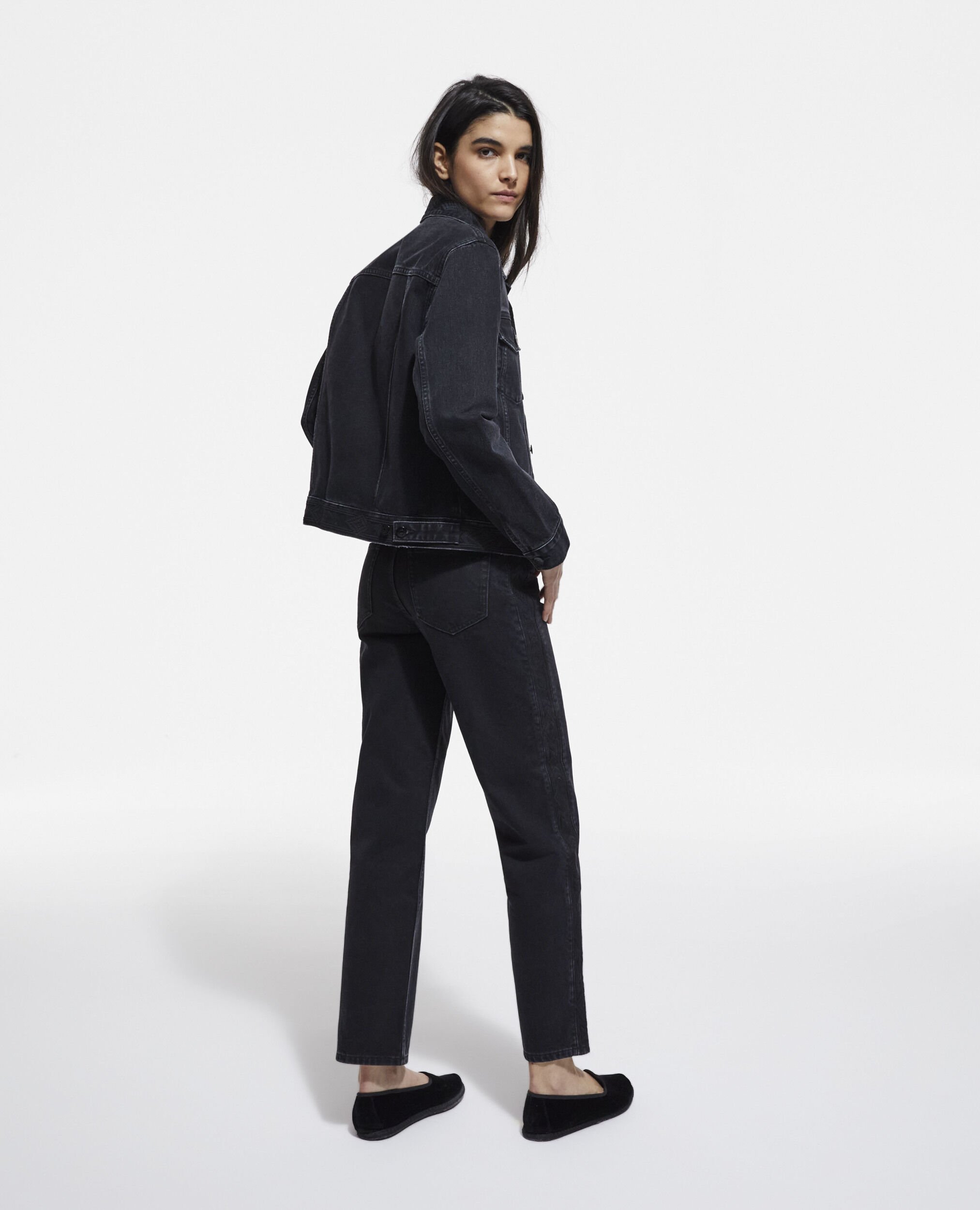 Black denim jacket The Kooples Canada