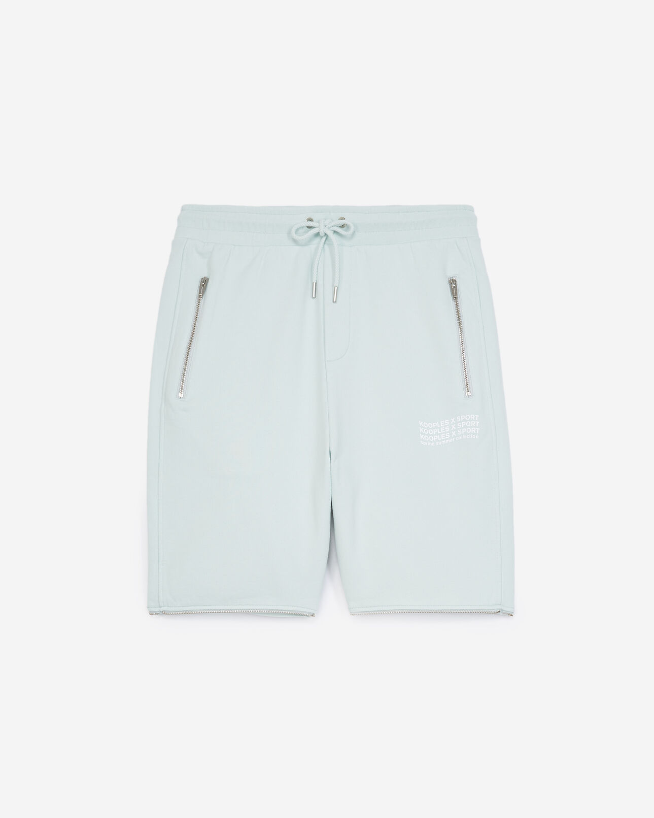 The Kooples HOMME MINT jogging vert zippé à triple logo