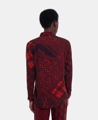 The Kooples F RED / BLACK printed shirt