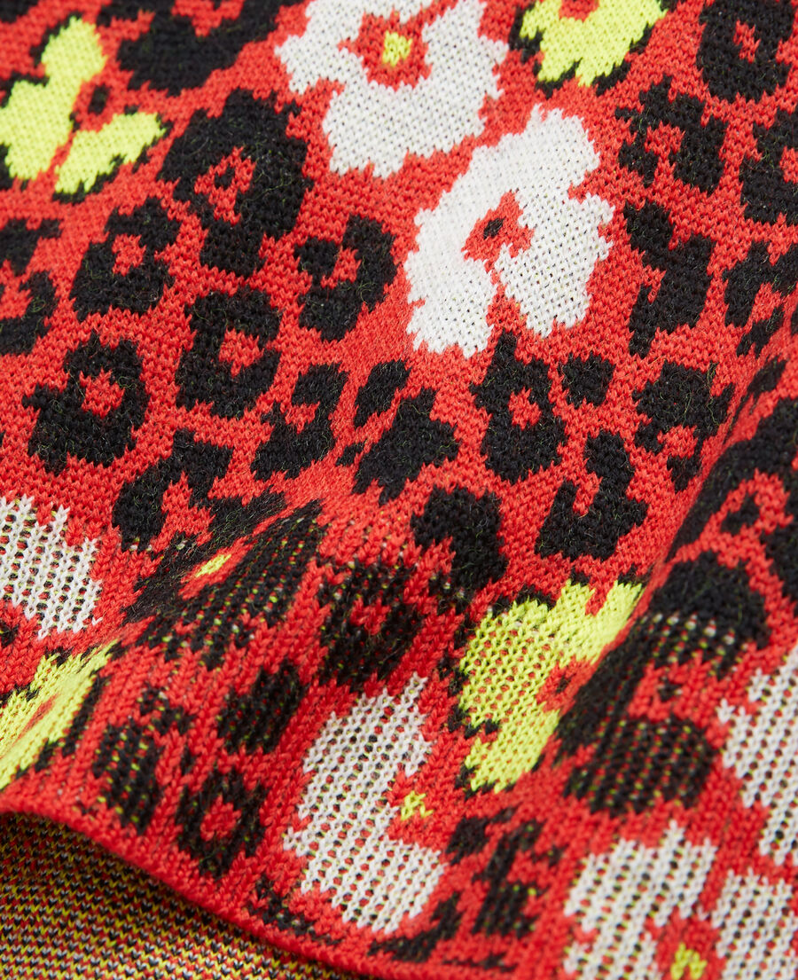 floral print wool sweater