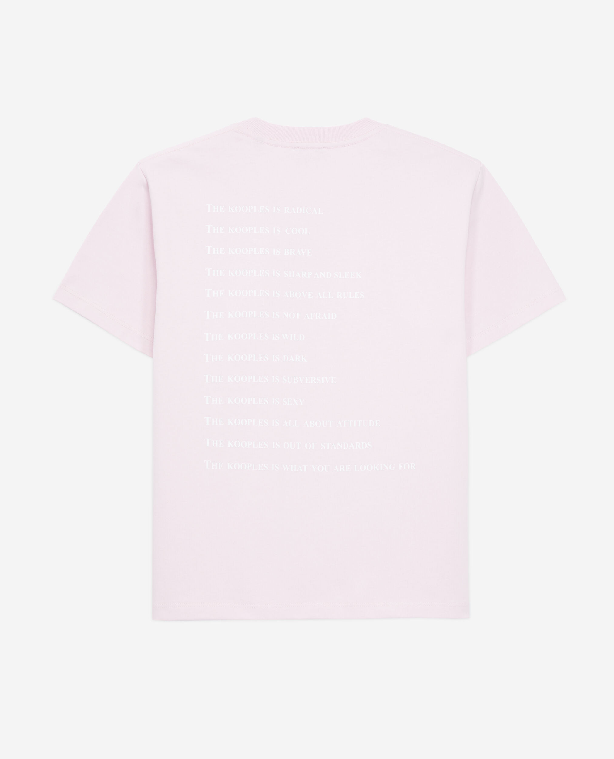 Rosa T-Shirt mit What is-Schriftzug, PALE PINK, hi-res image number null