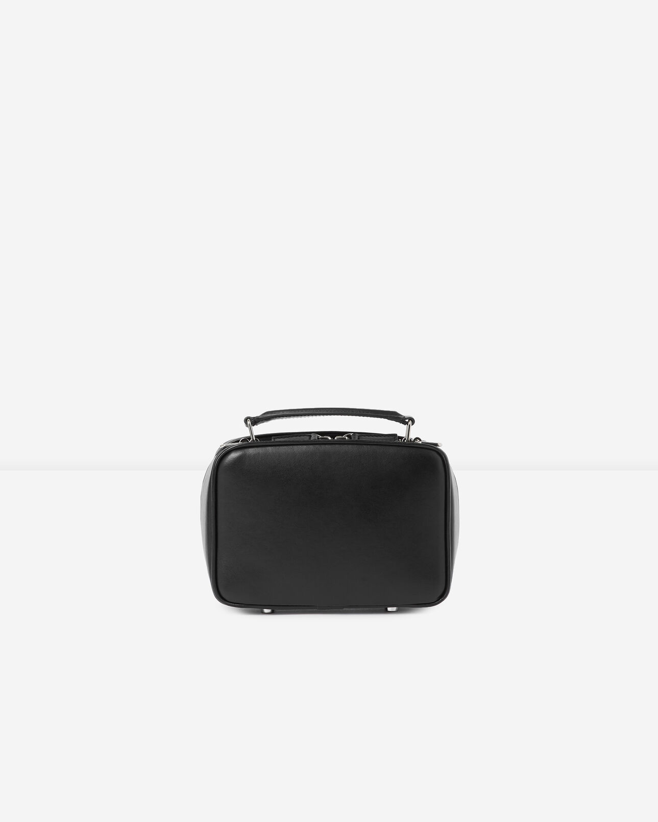 The Kooples WOMEN BLACK mini black barbara bag in smooth leather