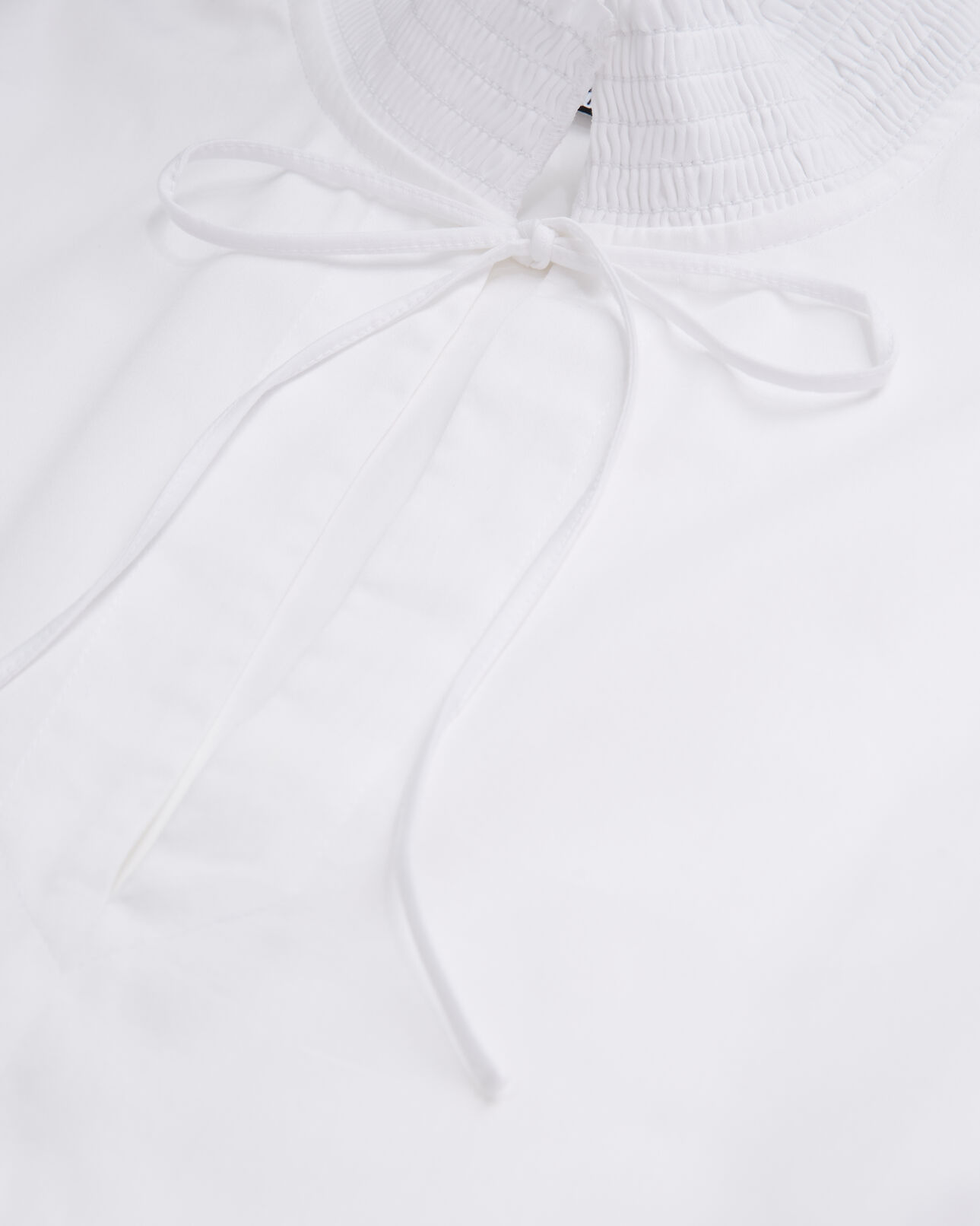 The Kooples FEMME WHITE robe longue blanche avec broderie anglaise