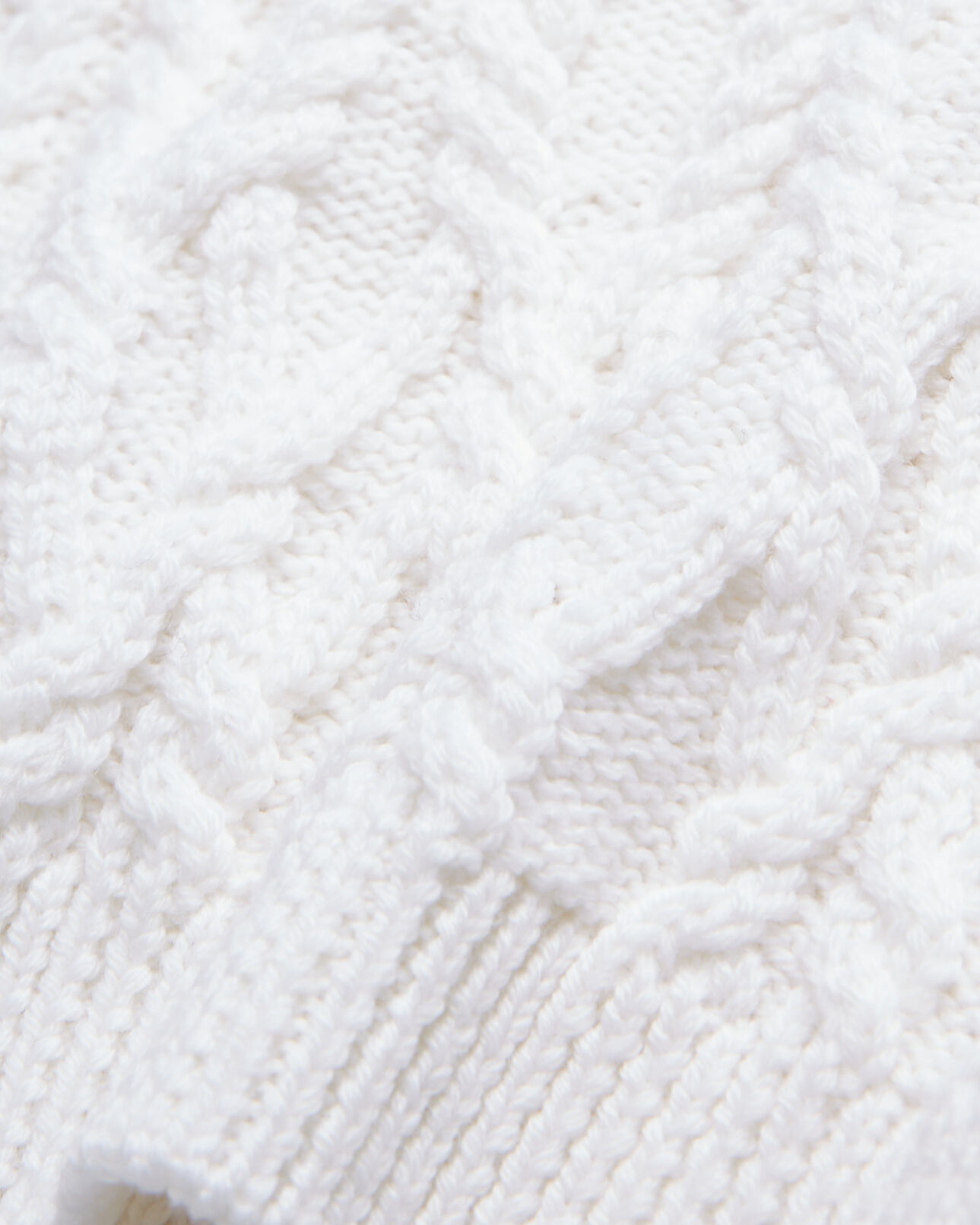 The Kooples WOMEN WHITE ecru wool sweater