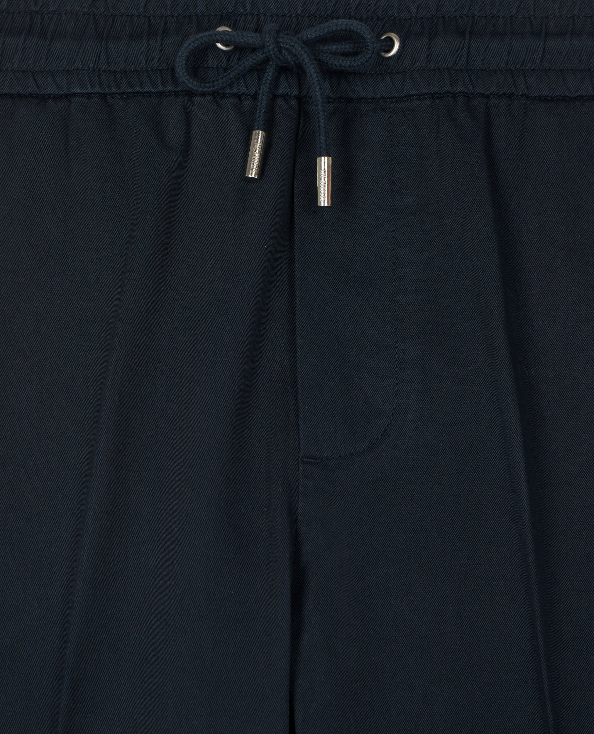 Marineblaue Hose aus Baumwolle, NAVY, hi-res image number null