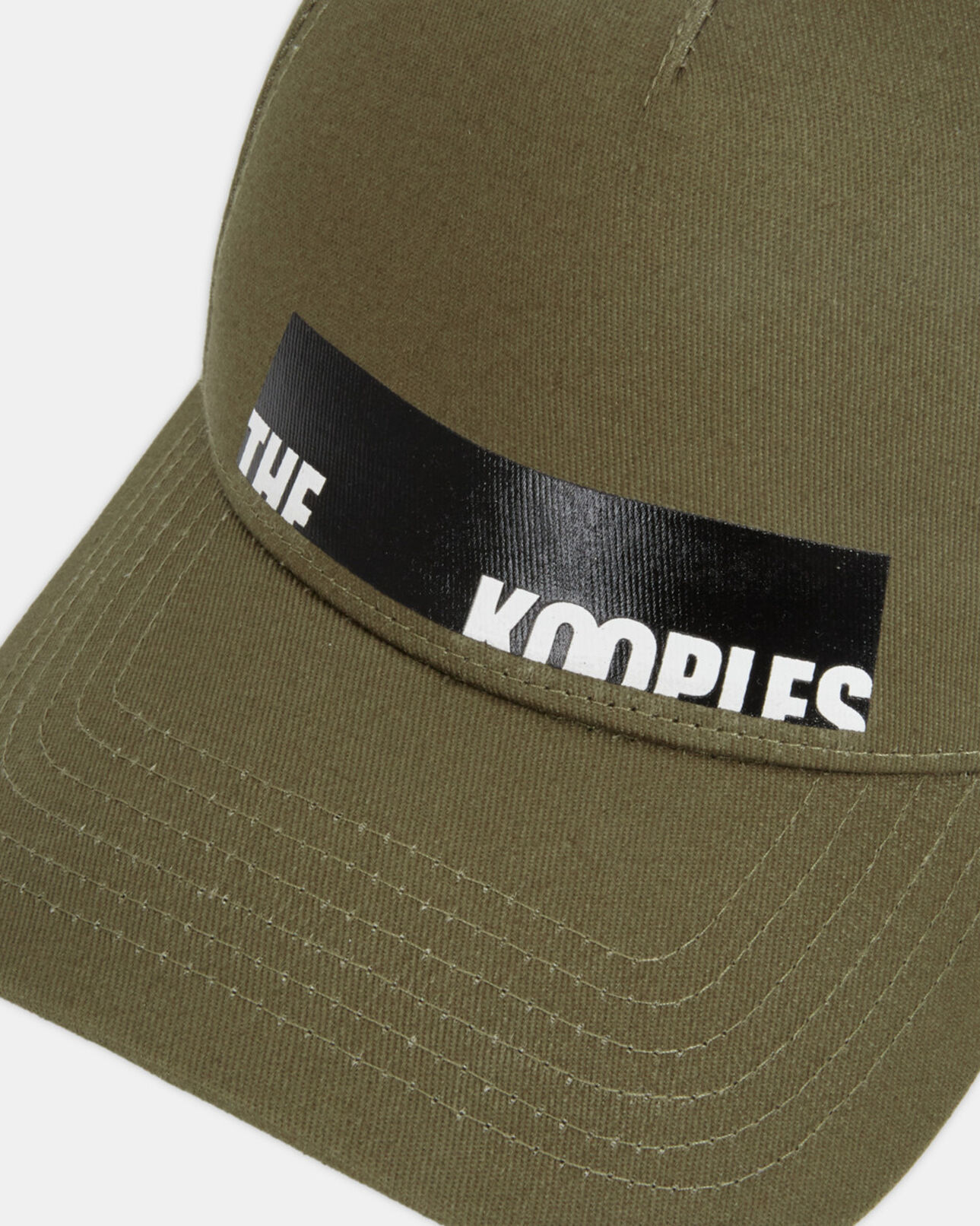 The Kooples UNISEX KAKI khakifarbene kappe aus baumwolle