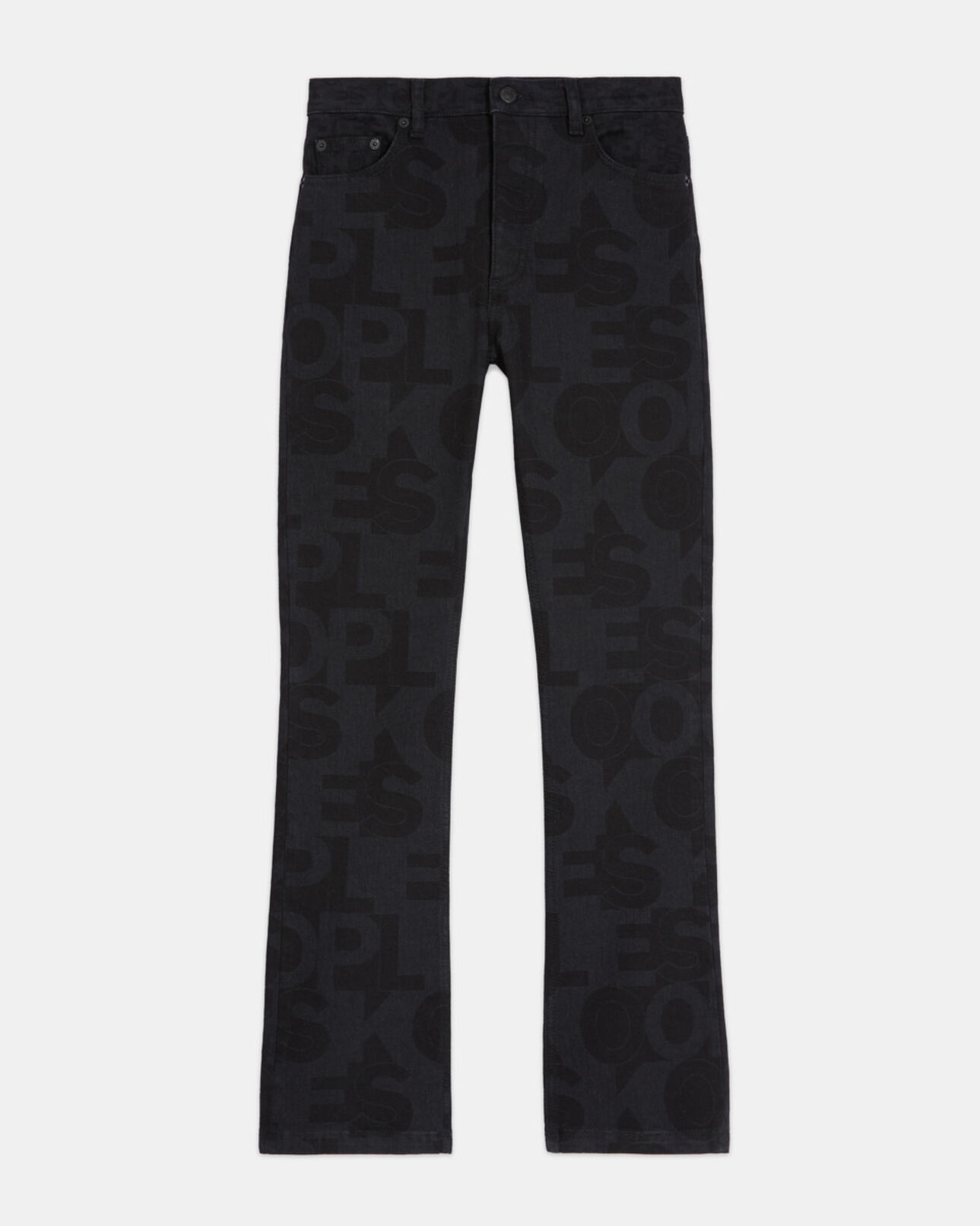 The Kooples WOMEN BLACK WASHED the kooples jeans with logo