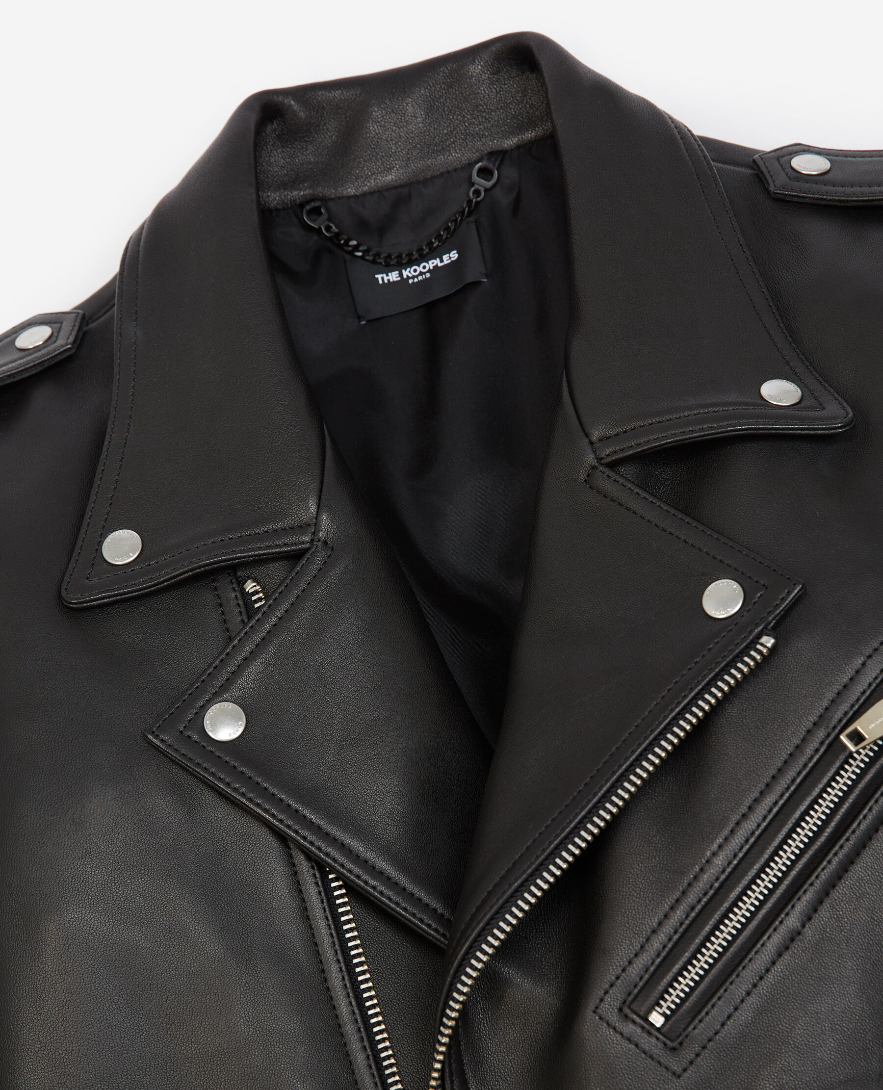 Veste cuir shop the kooples