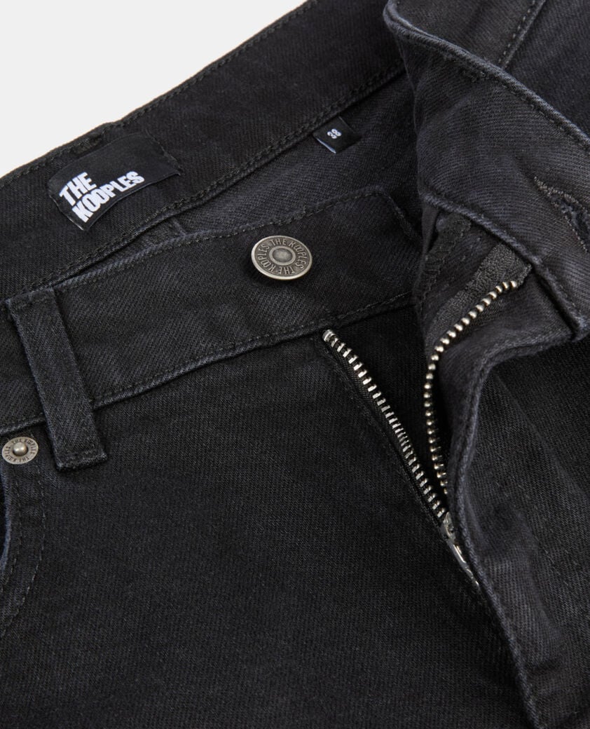 The Kooples F BLACK WASHED black flare jeans