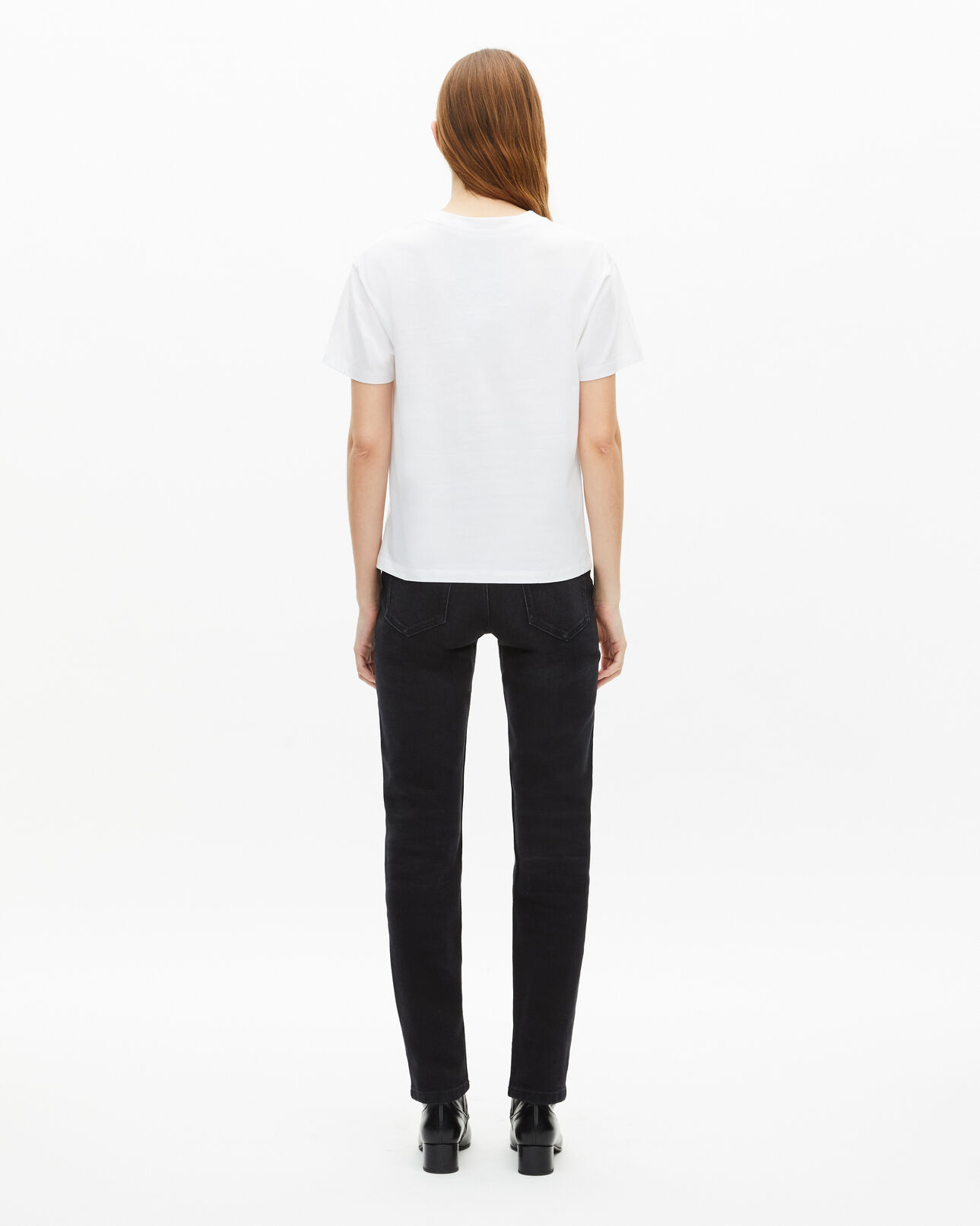 The Kooples FEMME WHITE t-shirt logo blanc