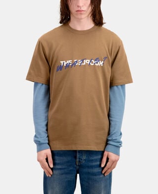 The Kooples HOMME BROWN-BEIGE t-shirt homme what is camel