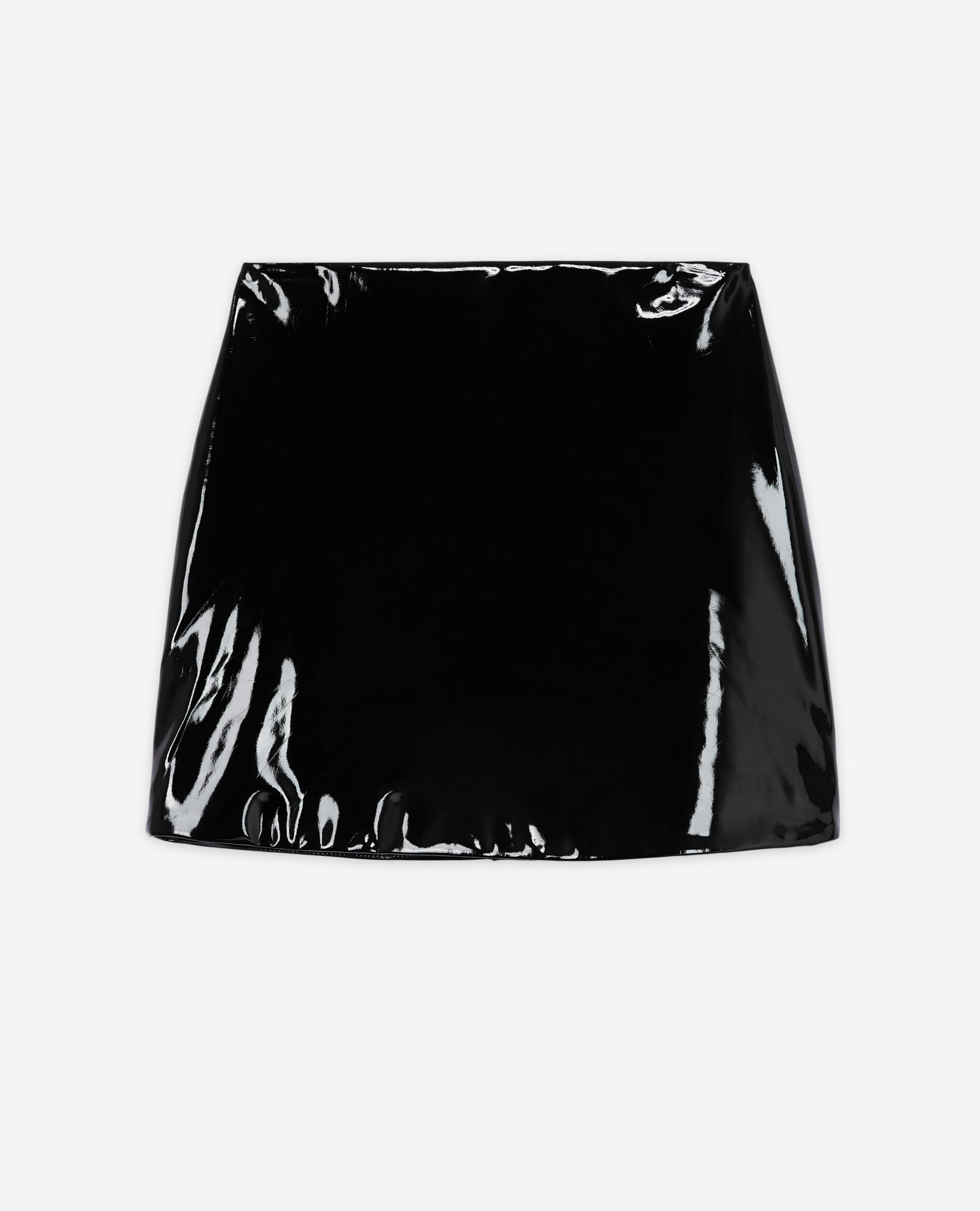 Jupe courte en vinyle noire