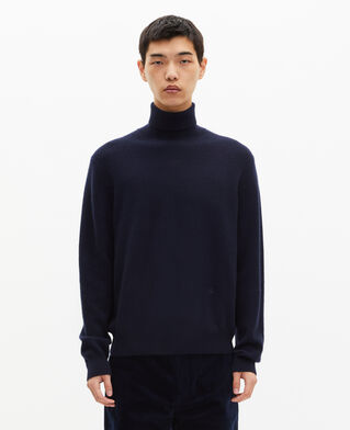 The Kooples H NAVY navy cashmere turtleneck sweater