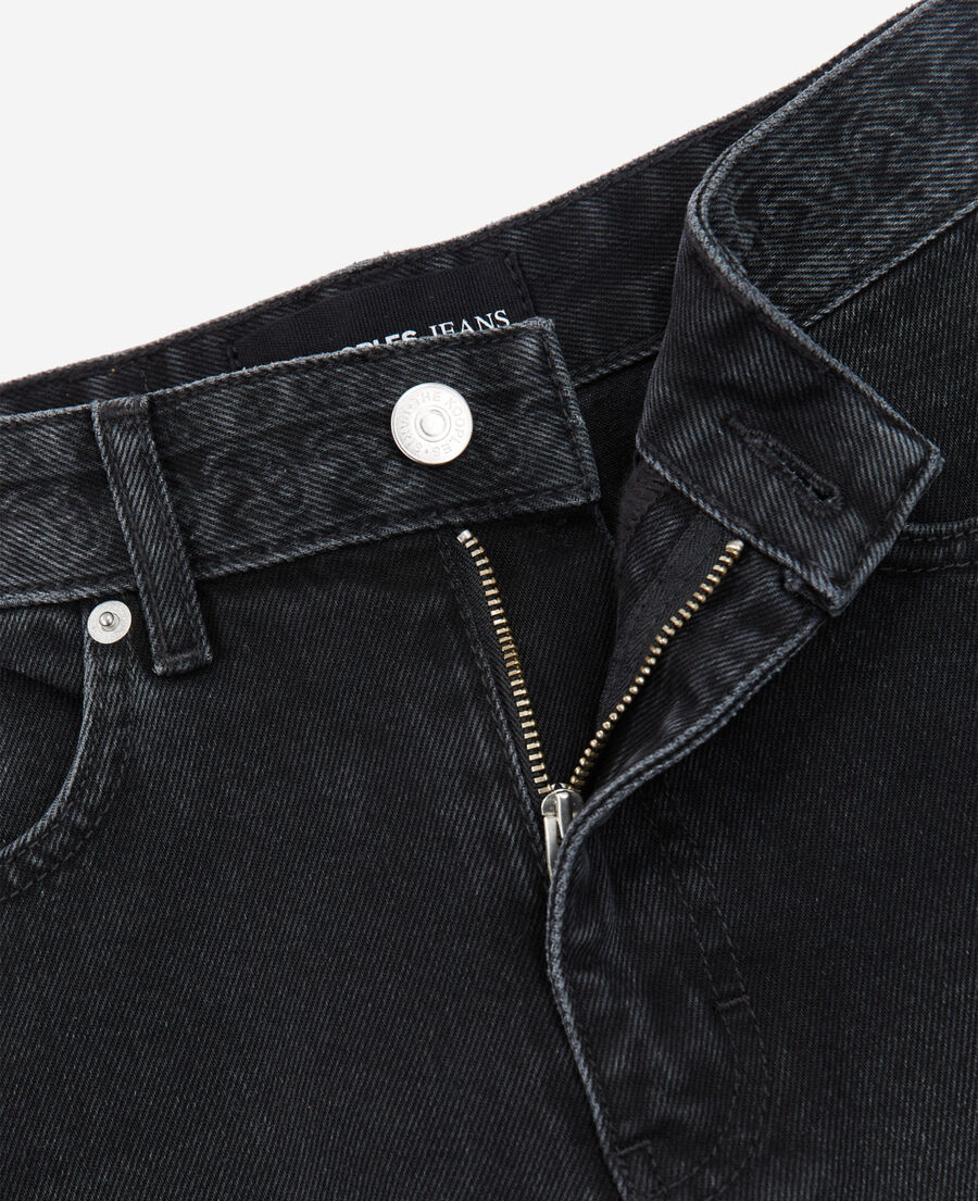 The Kooples F BLACK WASHED mom shorts