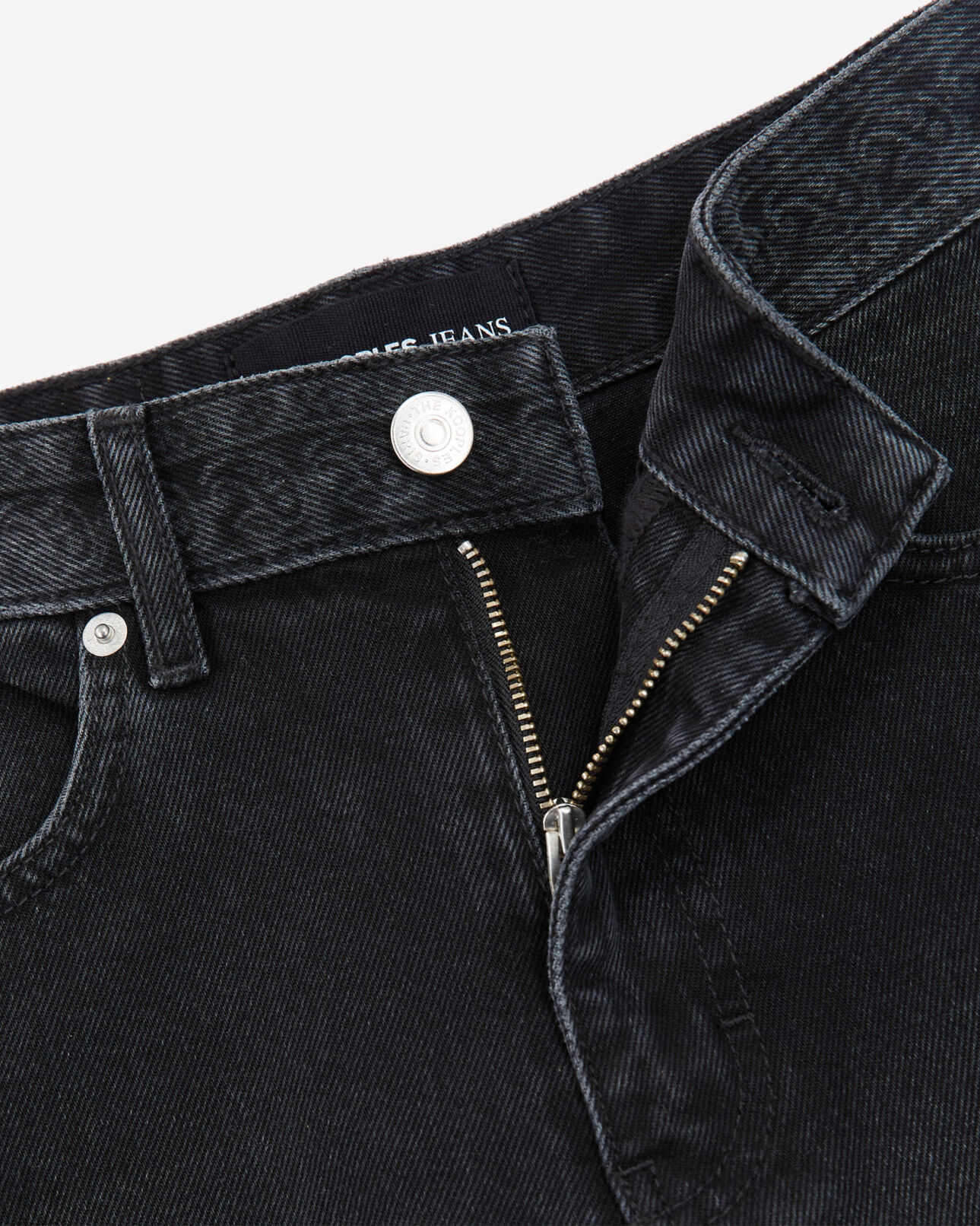 The Kooples FEMME BLACK WASHED short coupe mom