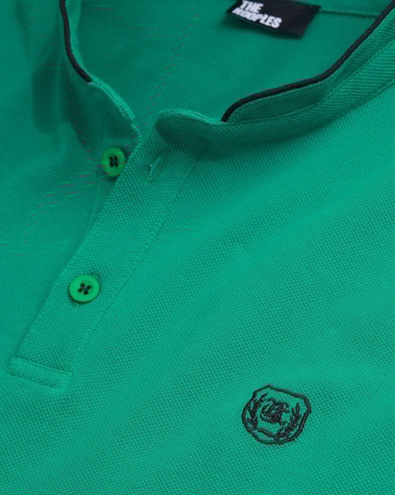 The Kooples HOMME APPLE polo col officier vert