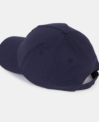 The Kooples MIXED NAVY navy blue cap with blazon patch