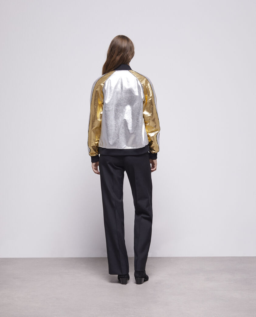 The Kooples FEMME SILVER / GOLD blouson bicolore
