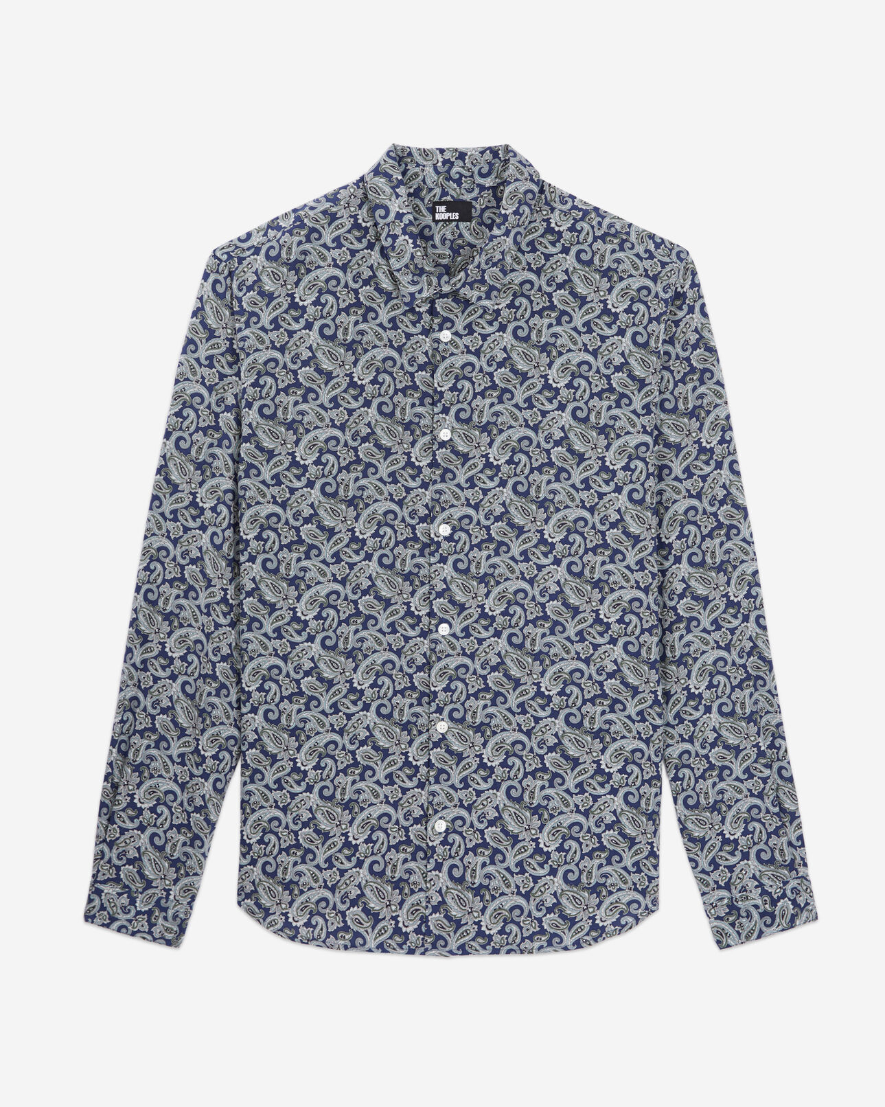 The Kooples MEN NAVY / BLUE printed shirt