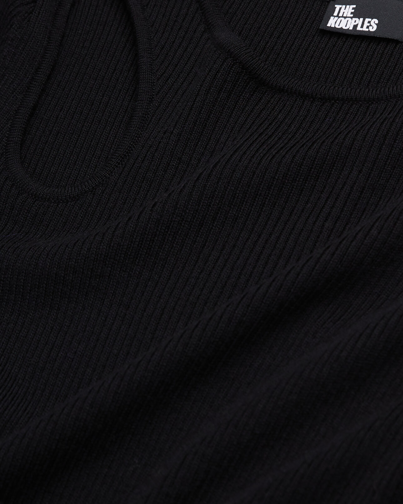 The Kooples WOMEN BLACK short black wool dress