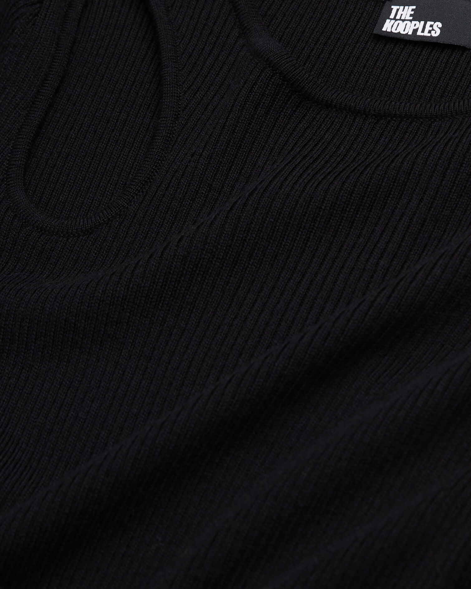 Short black wool dress, BLACK, hi-res image number null