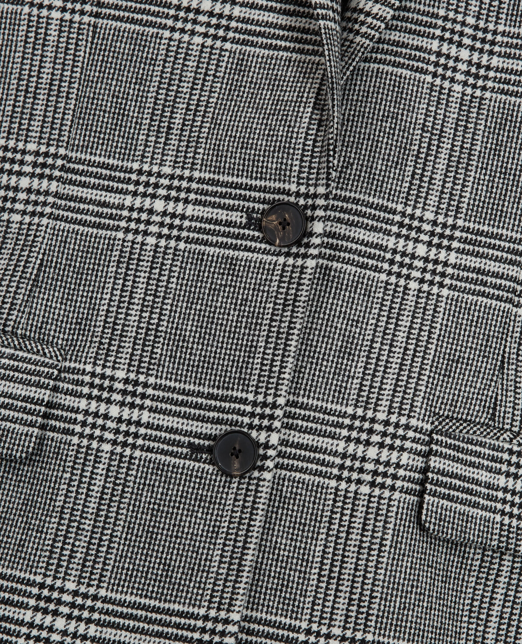 Wool jacket with check motif, BLACK WHITE, hi-res image number null