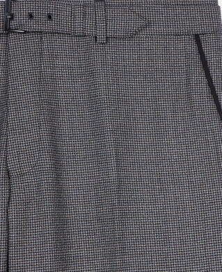 The Kooples MEN BLACK GREY black and white houndstooth suit trousers
