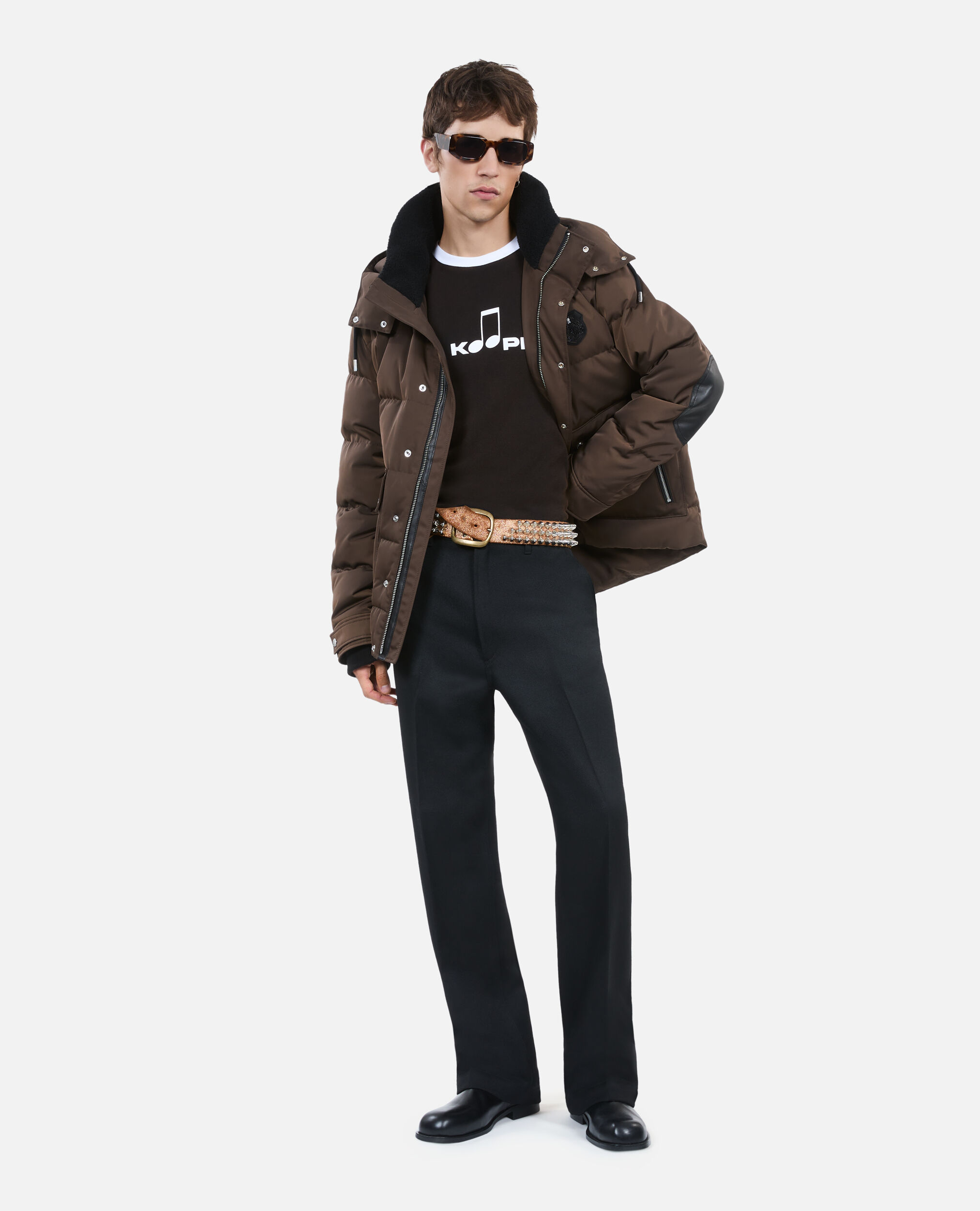 Brown Blazon down jacket, BROWN, hi-res image number null