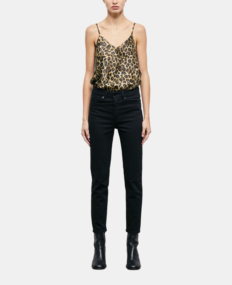 The Kooples F BLACK black slim-fit jeans