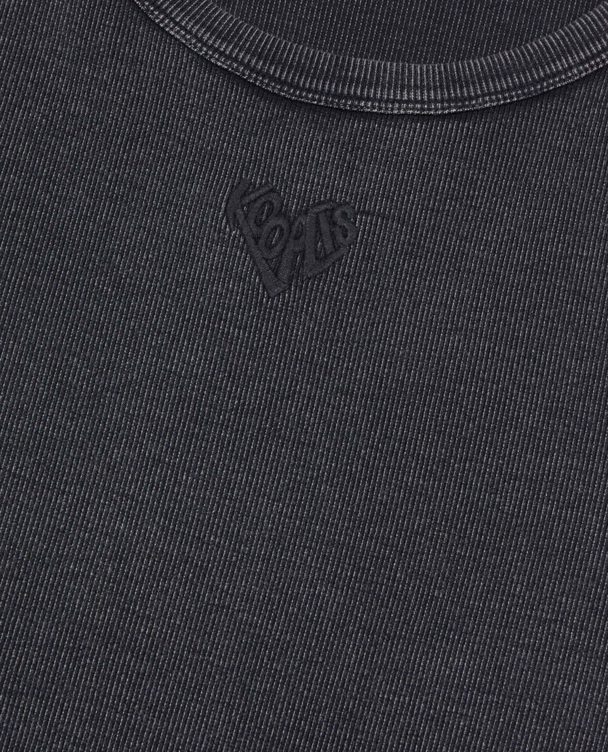 Black Kooples heart tank top, BLACK WASHED, hi-res image number null