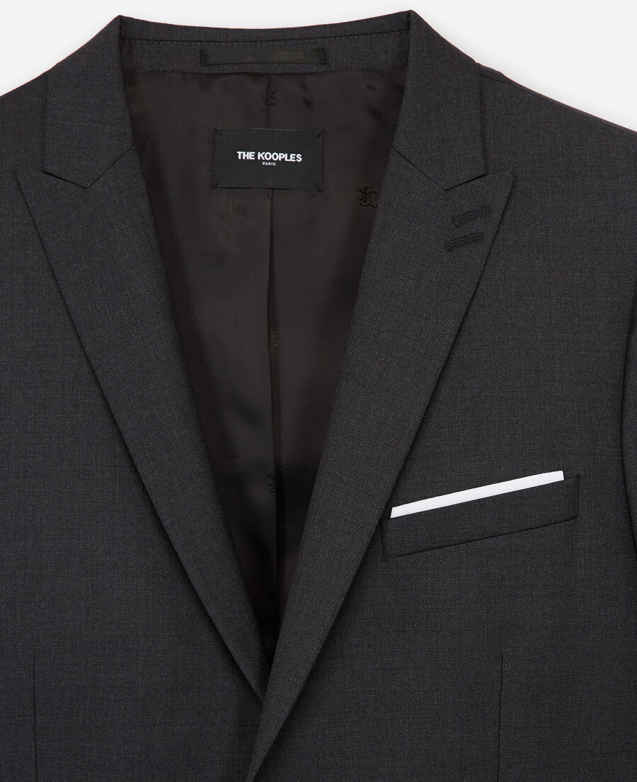 The Kooples HOMME DARK GREY veste de costume grise