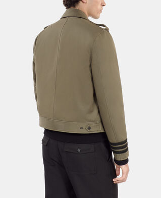 The Kooples MEN OLIVE NIGHT khaki officer-style jacket