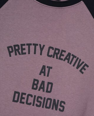 The Kooples HOMME BROWN t-shirt &agrave; s&eacute;rigraphie marron