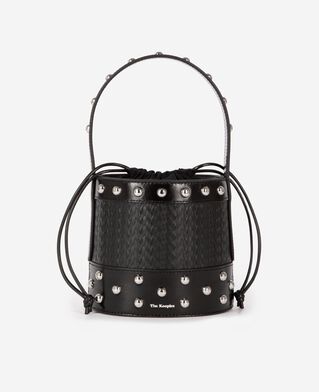 The Kooples FEMME BLACK sac seau &agrave; studs noir