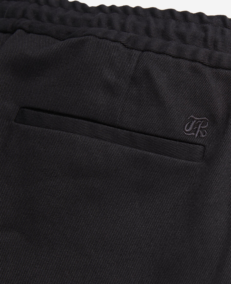 The Kooples H BLACK cotton black trousers