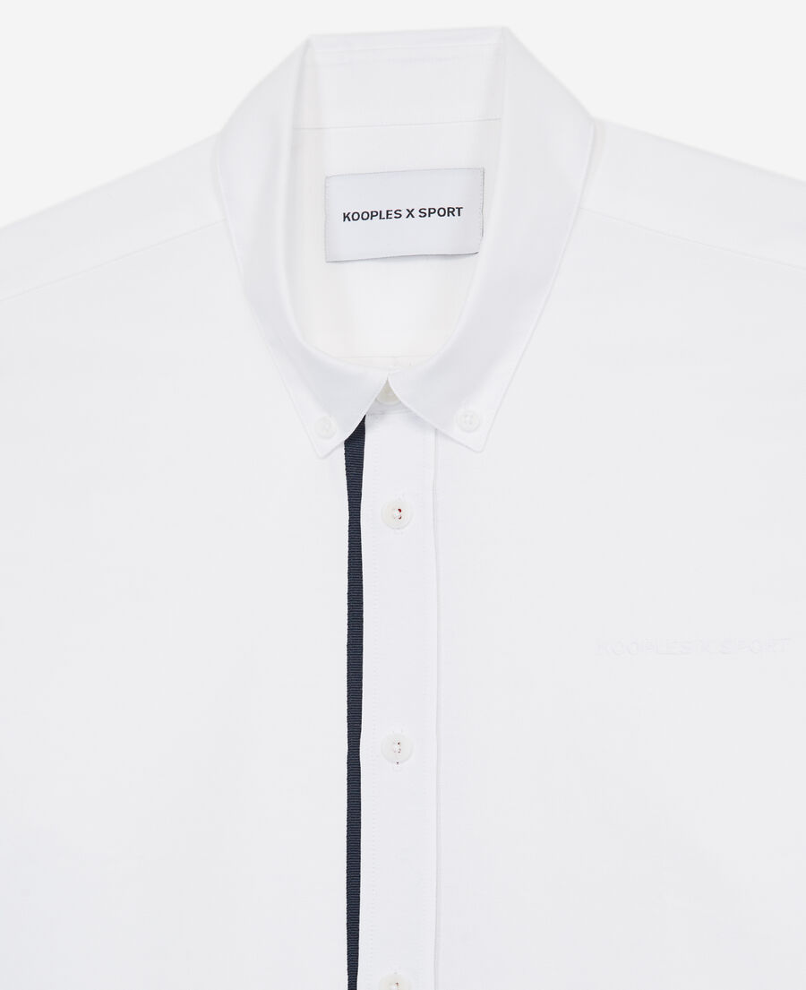 Slimfit white shirt with twotone stripe The Kooples