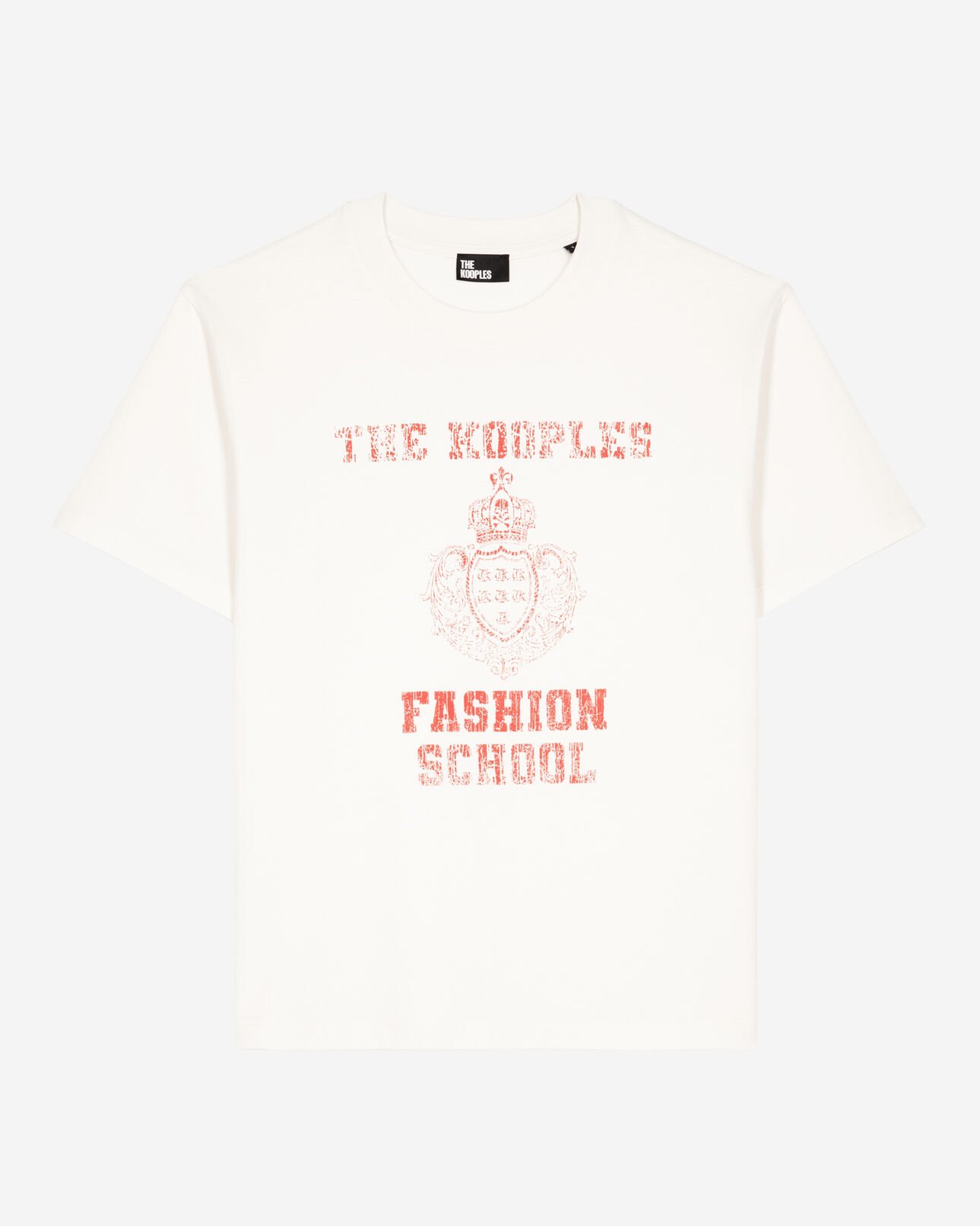 The Kooples FEMME ECRU t-shirt avec sérigraphie écru