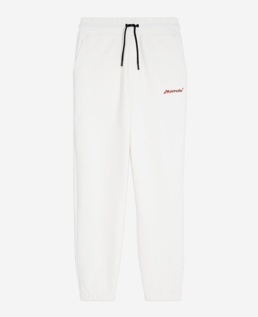 The Kooples FEMME ECRU jogging écru imprimé what is
