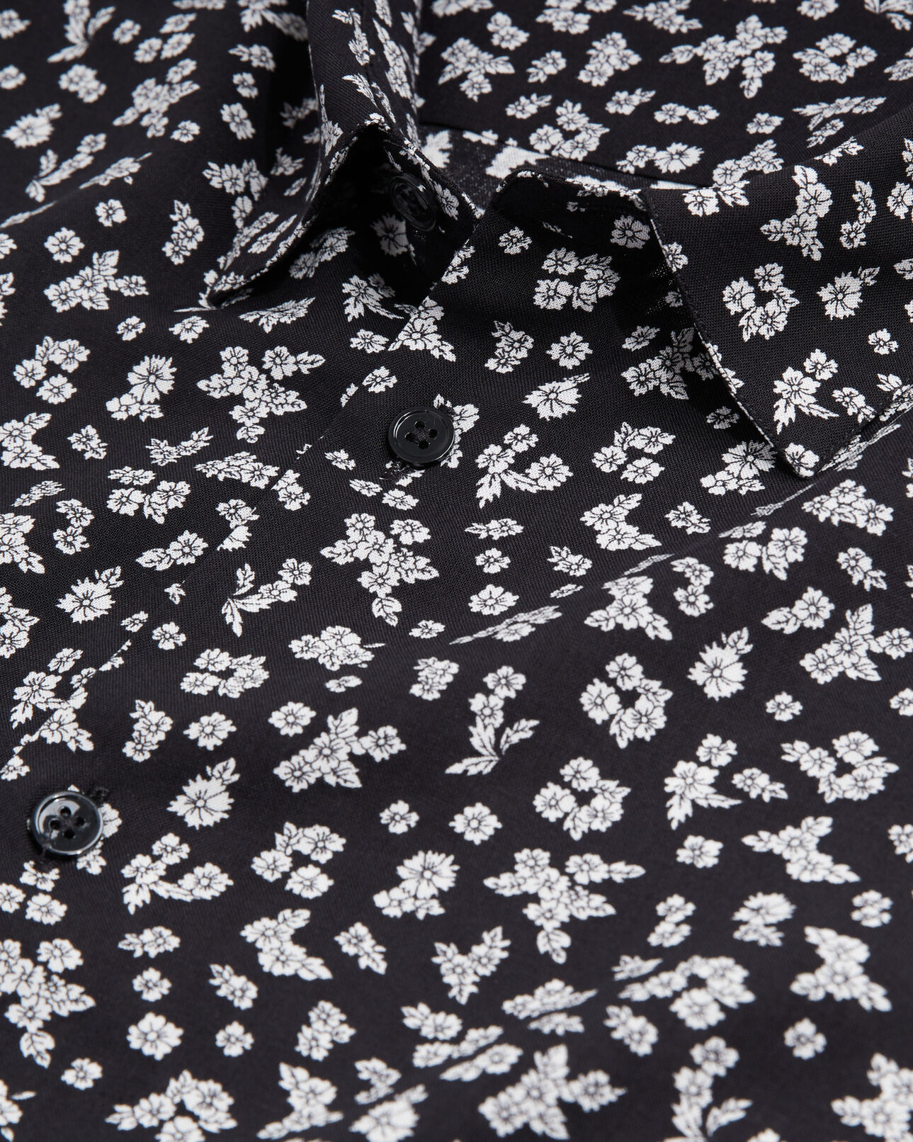 The Kooples HOMME BLACK-ECRU chemise imprimée