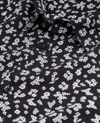 The Kooples H BLACK-ECRU printed shirt