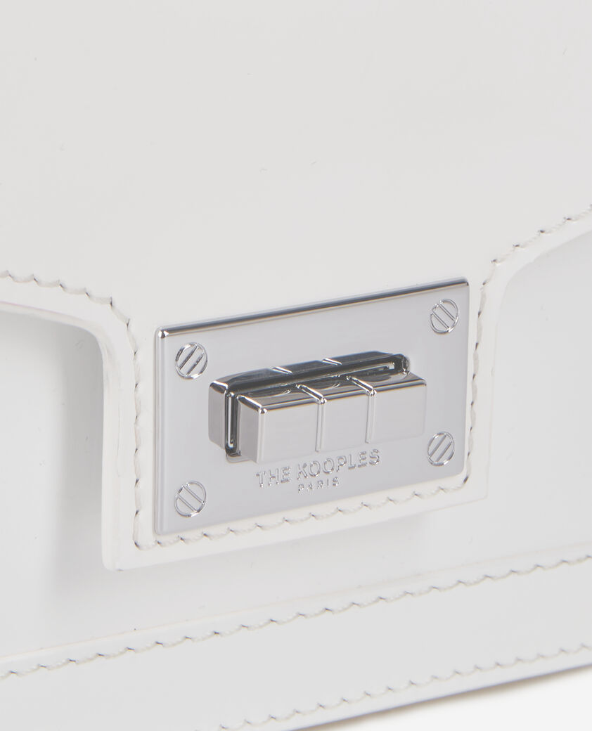 The Kooples WOMEN WHITE emily new nano bag in white leather