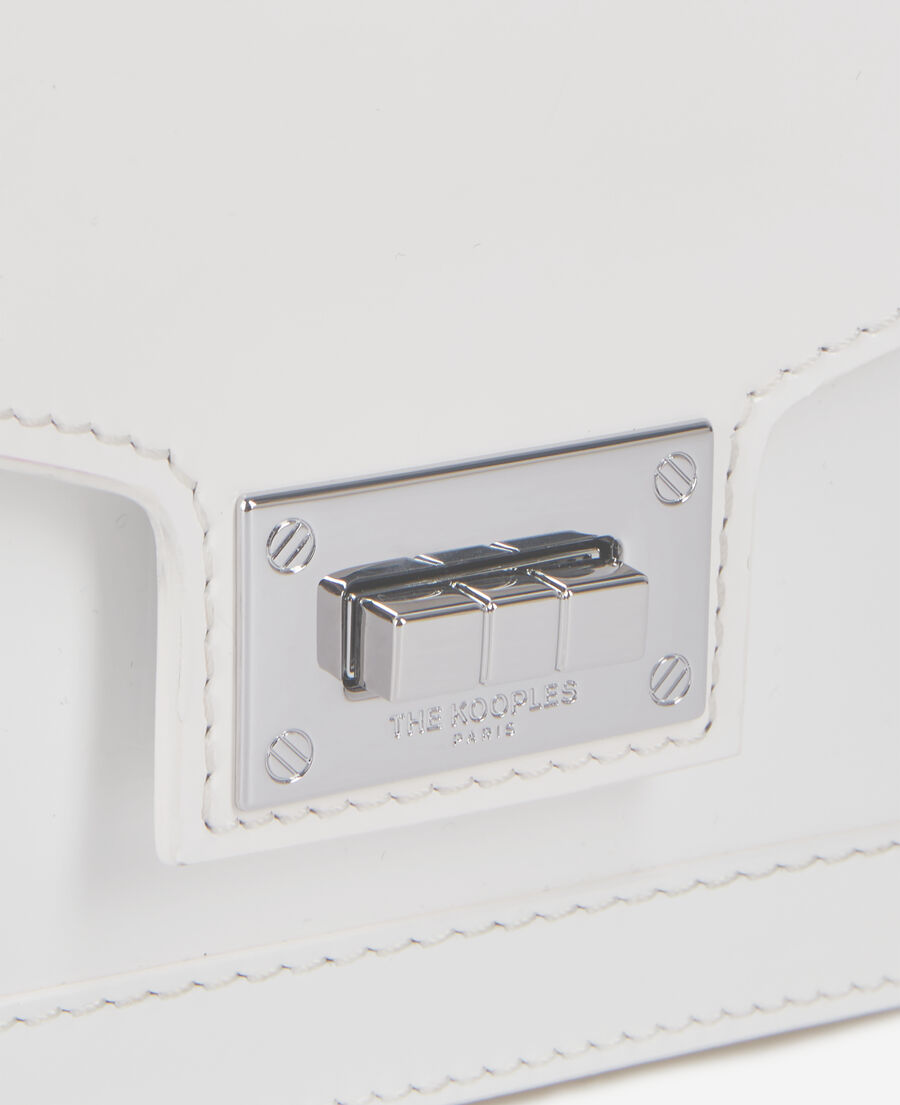 The Kooples WOMEN WHITE emily new nano bag in white leather