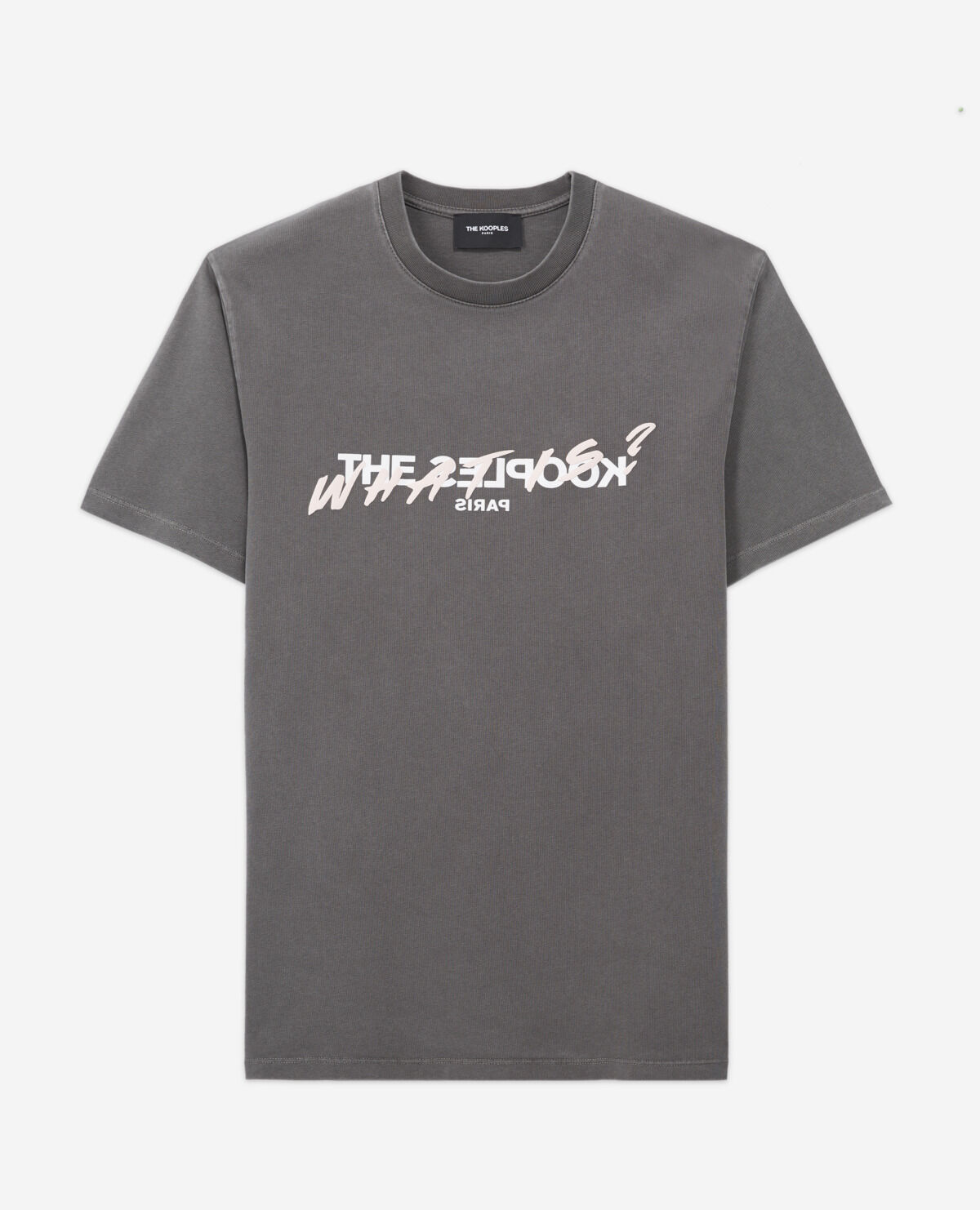 T shirt gris clair imprime what is