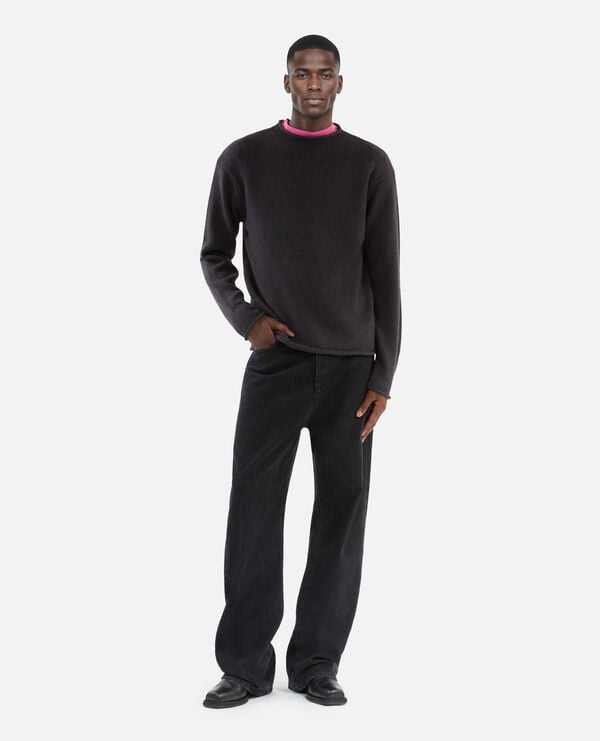 The Kooples HOMME MIDDLE GREY MEL pull en laine gris