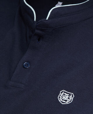 The Kooples H NAVY navy blue cotton polo t-shirt